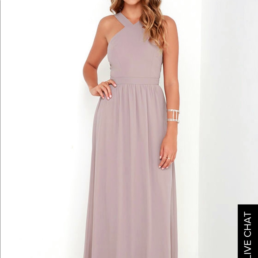 Lulu’s Taupe Formal/ Prom Dress